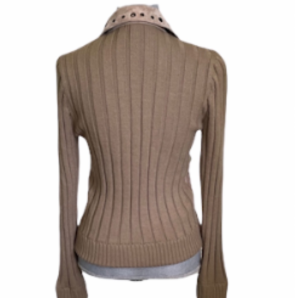 TRES JOLIE SUEDE FRONT WOOL BLEND BACK JACKET - Picture 2 of 6